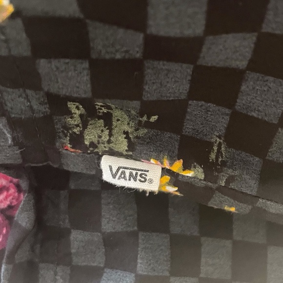 Vans Botanical Checkered Crop Button Shirt - Picture 9 of 9